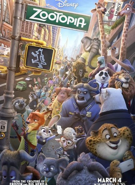 دانلود انیمیشن Zootopia 2016 زیرنویس چسبیده و دوبله فارسی